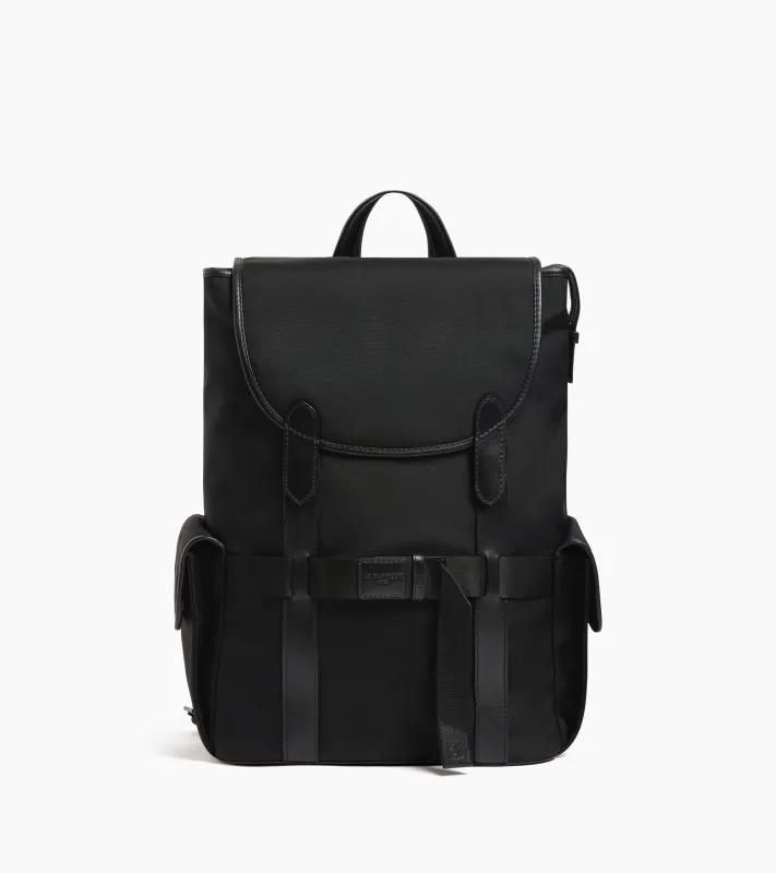 Noah flap backpack in nylon canvas made by Noah NYC