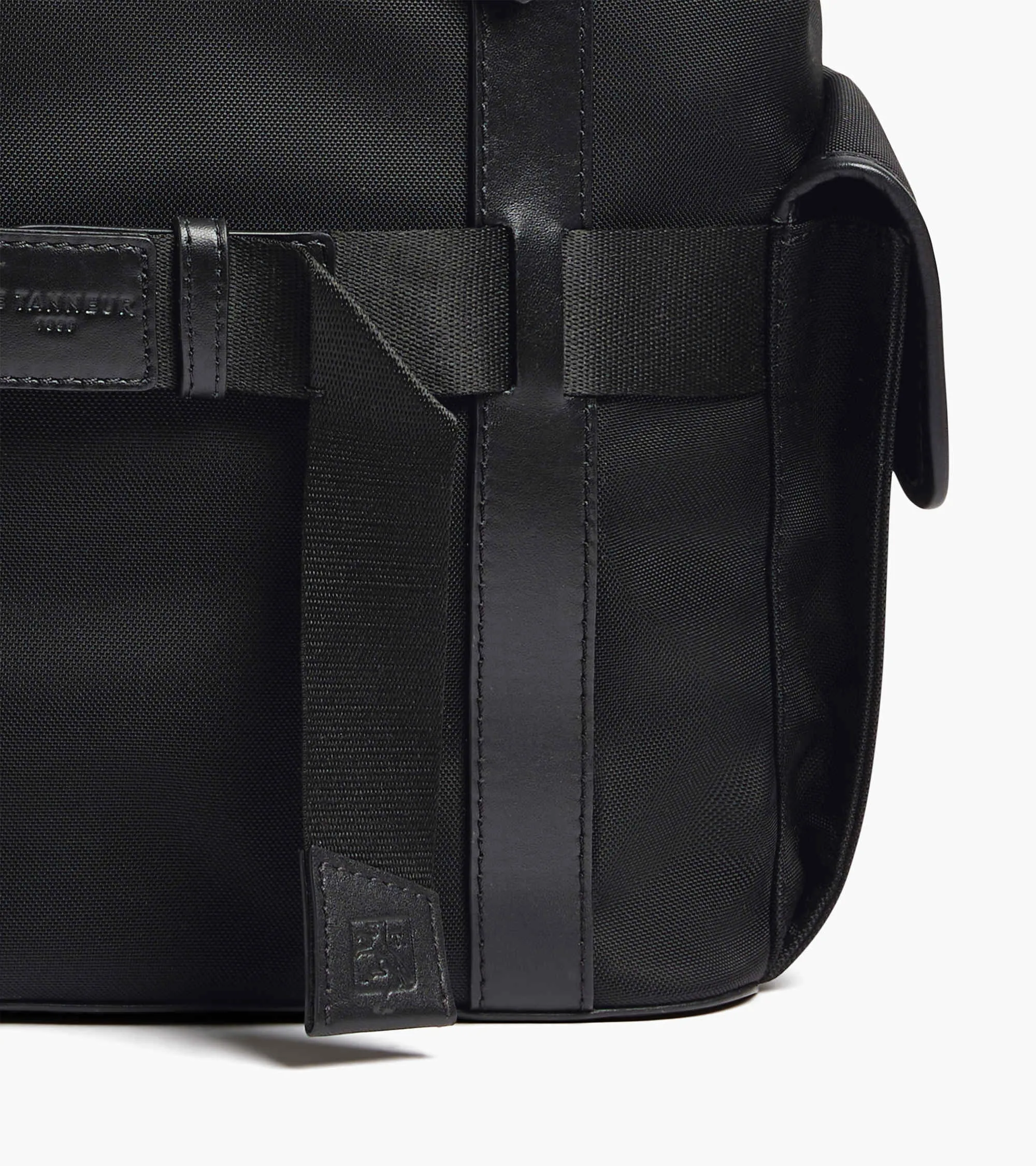 Noah flap backpack in nylon canvas sold by Le Tanneur product image thumbnail 3