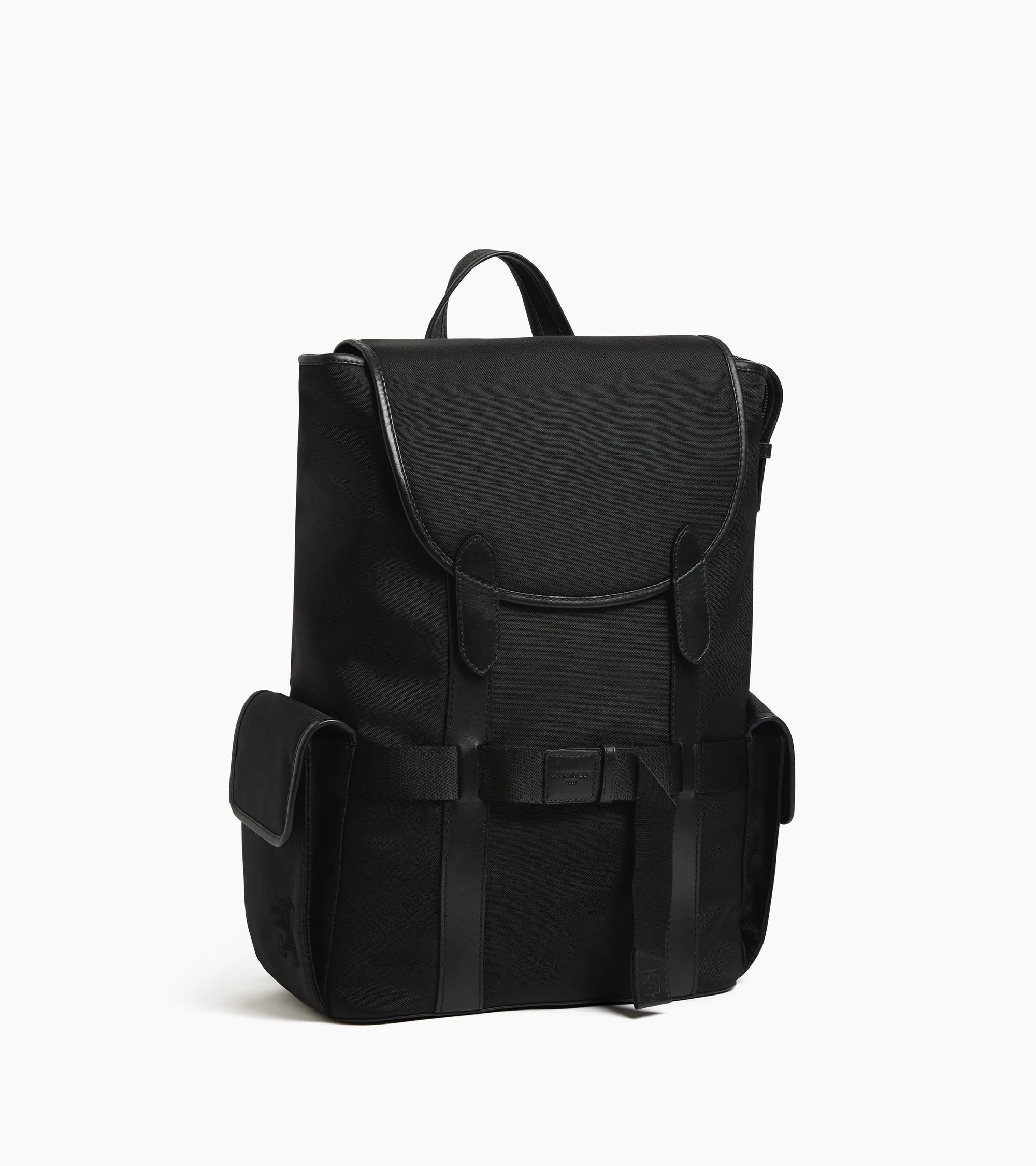 Noah flap backpack in nylon canvas sold by Le Tanneur product image thumbnail 4