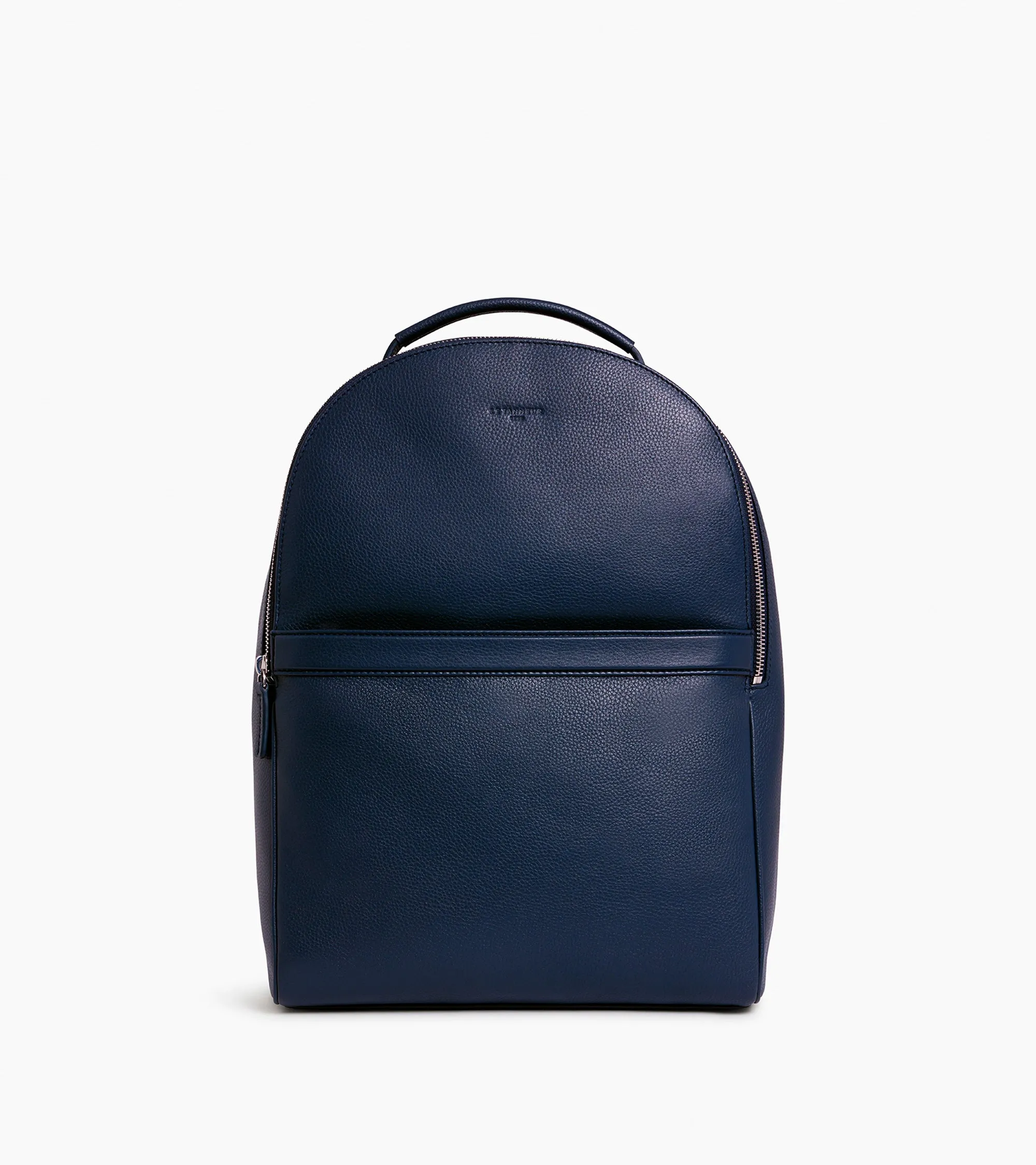 Charles zippered backpack in grained leather sold by Le Tanneur