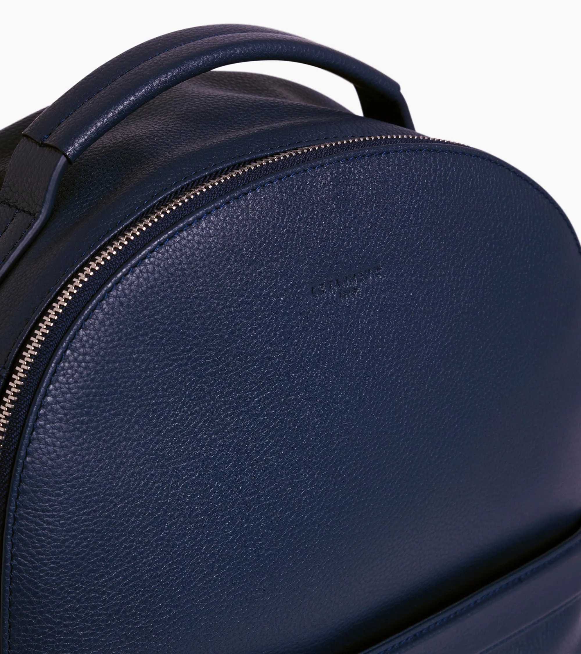 Charles zippered backpack in grained leather sold by Le Tanneur product image thumbnail 3