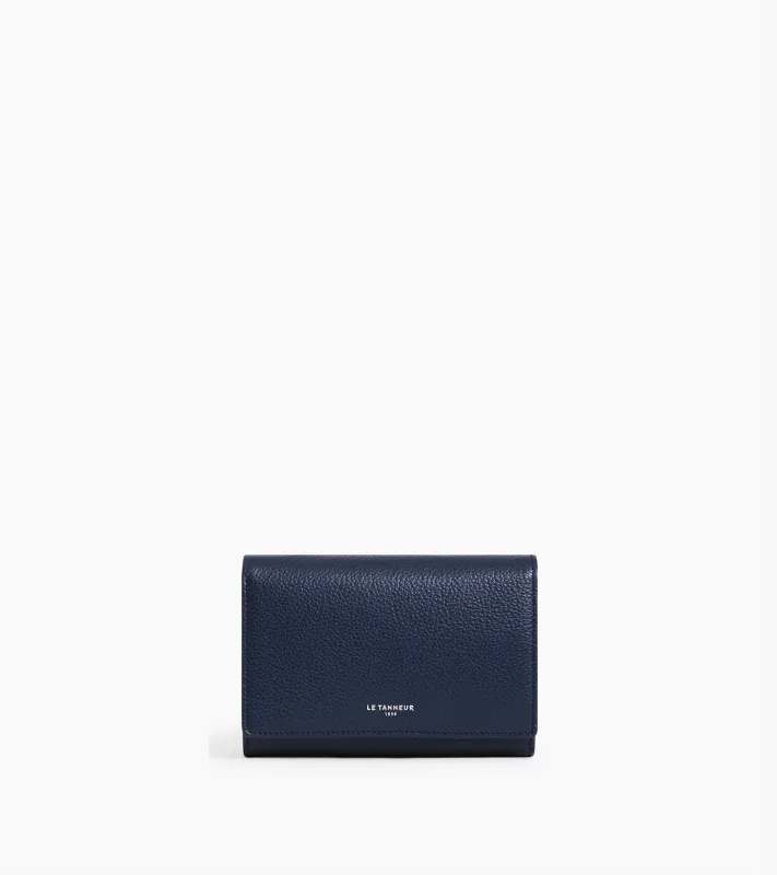 Emilie wallet in grained leather sold by Le Tanneur