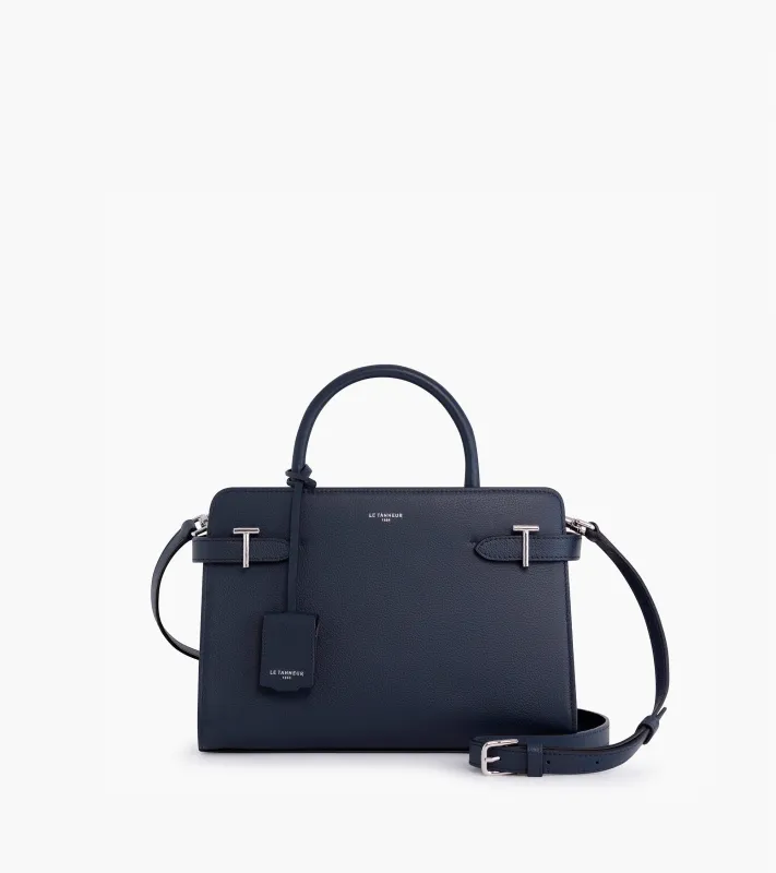 Emilie medium-sized handbag in grained leather sold by Le Tanneur