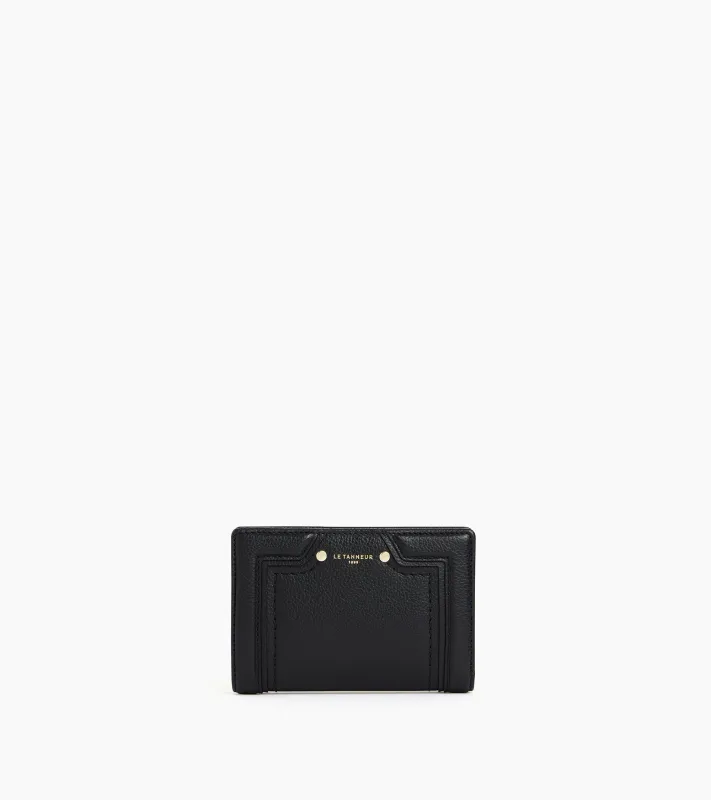 Ella medium wallet in grained leather sold by Le Tanneur