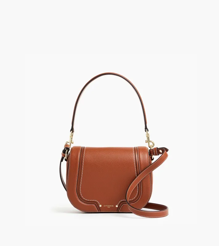 Ella medium crossbody bag in grained leather sold by Le Tanneur