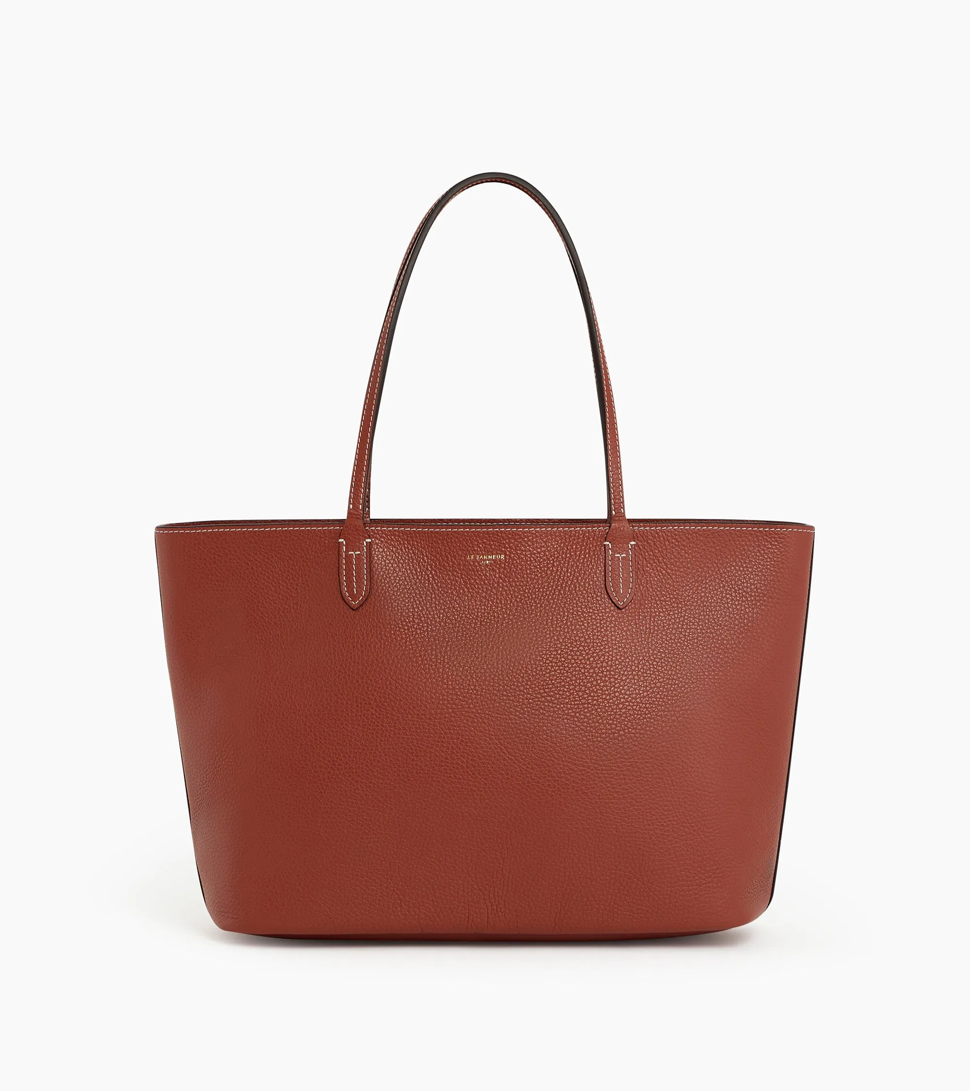 Louise large tote in grained leather sold by Le Tanneur