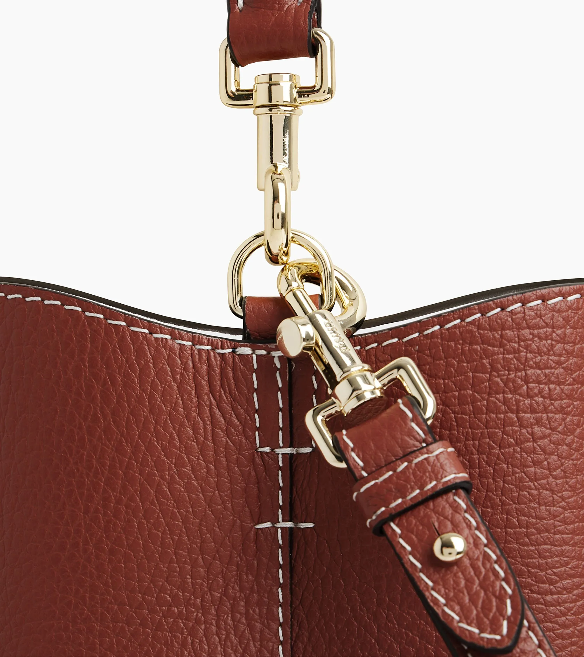 Louise bucket bag in grained leather sold by Le Tanneur product image thumbnail 2