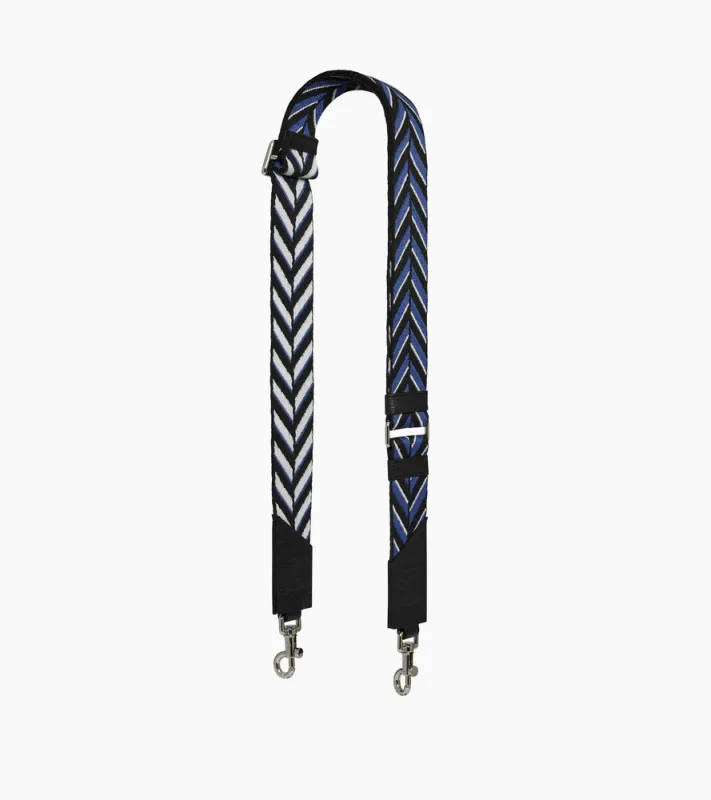 Adjustable striped shoulder strap sold by Le Tanneur