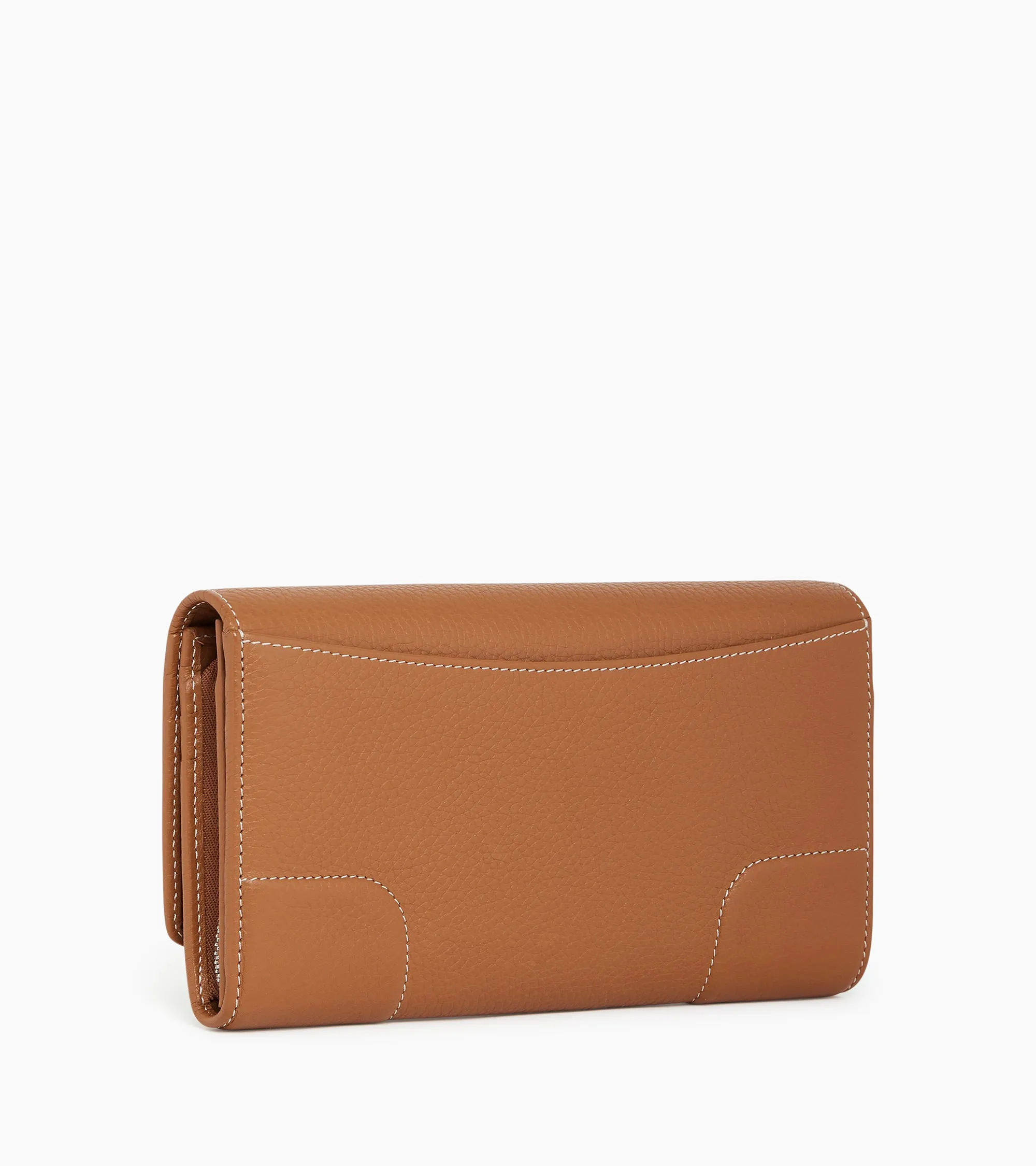 Large Romy flap wallet in grained leather sold by Le Tanneur product image thumbnail 5