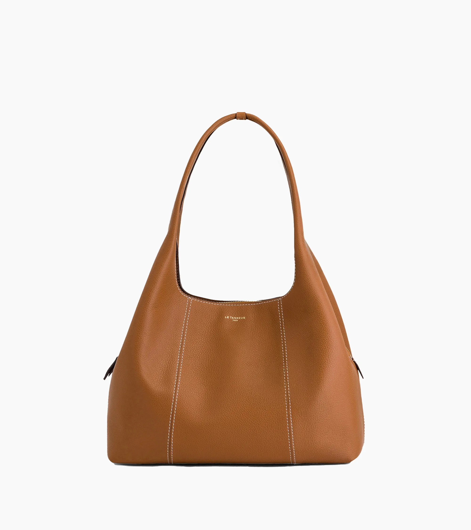 Juliette medium-sized shoulder bag in grained leather sold by Le Tanneur