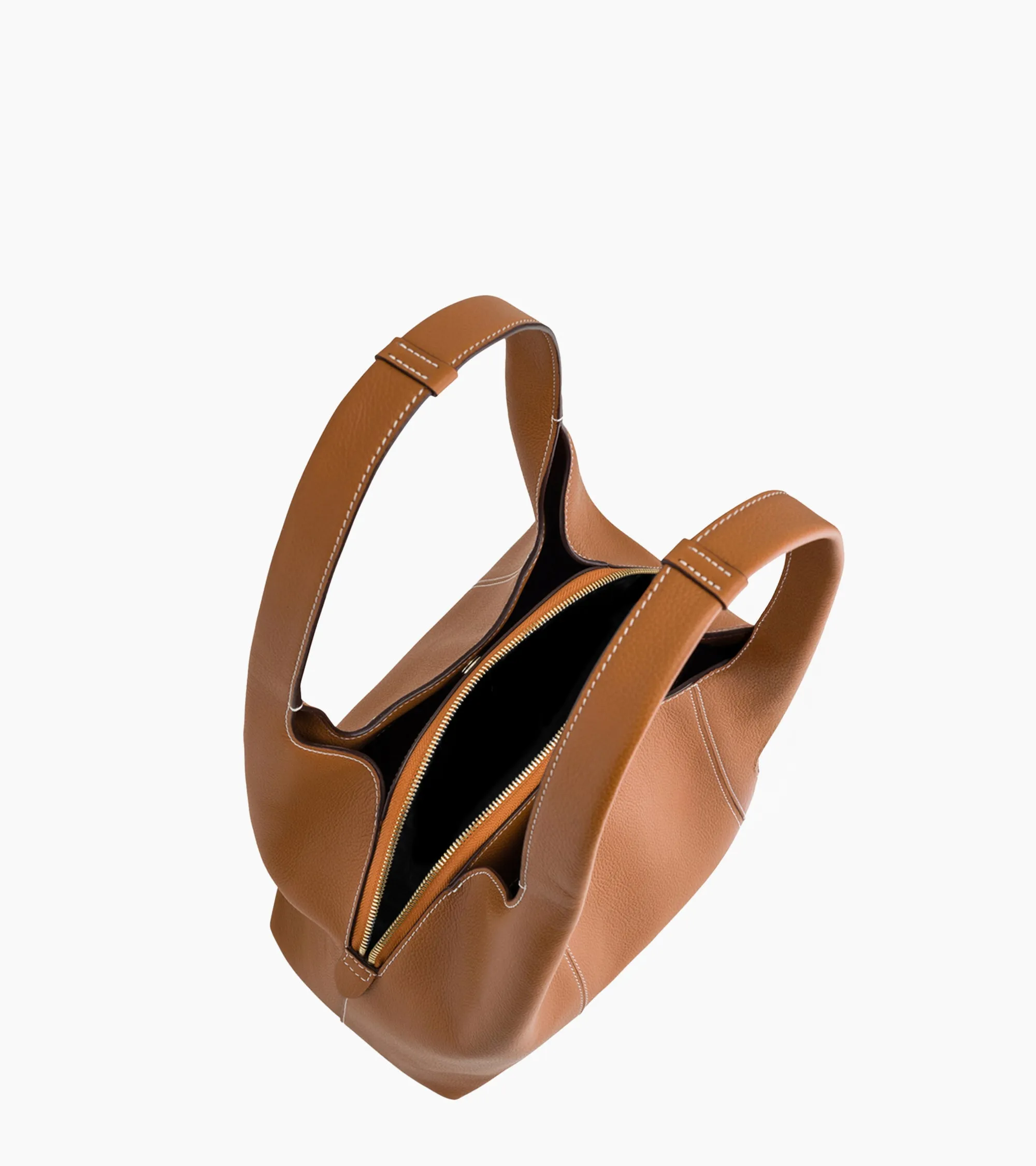 Juliette medium-sized shoulder bag in grained leather sold by Le Tanneur product image thumbnail 3
