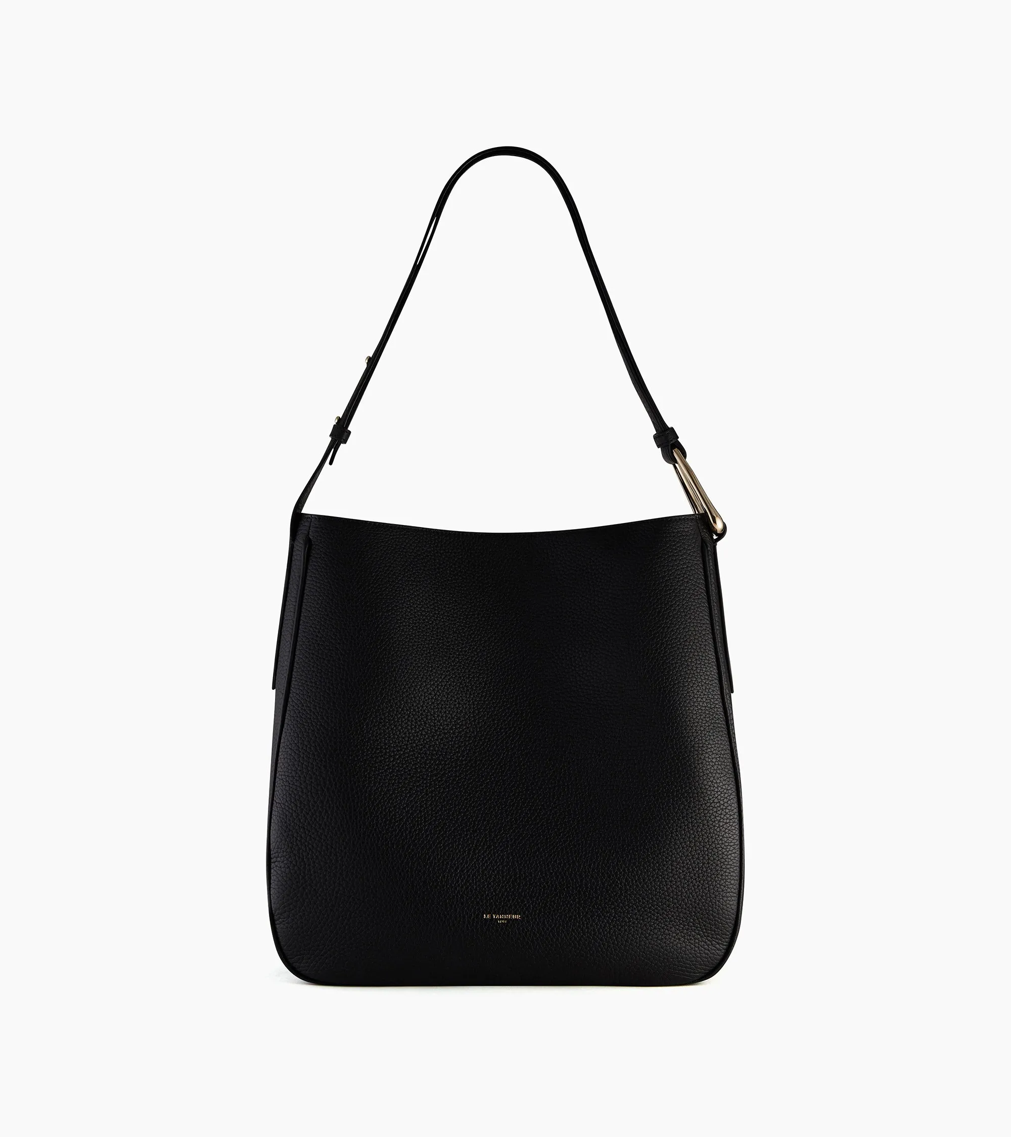 Large hobo bag Madeleine in grained calfskin leather sold by Le Tanneur