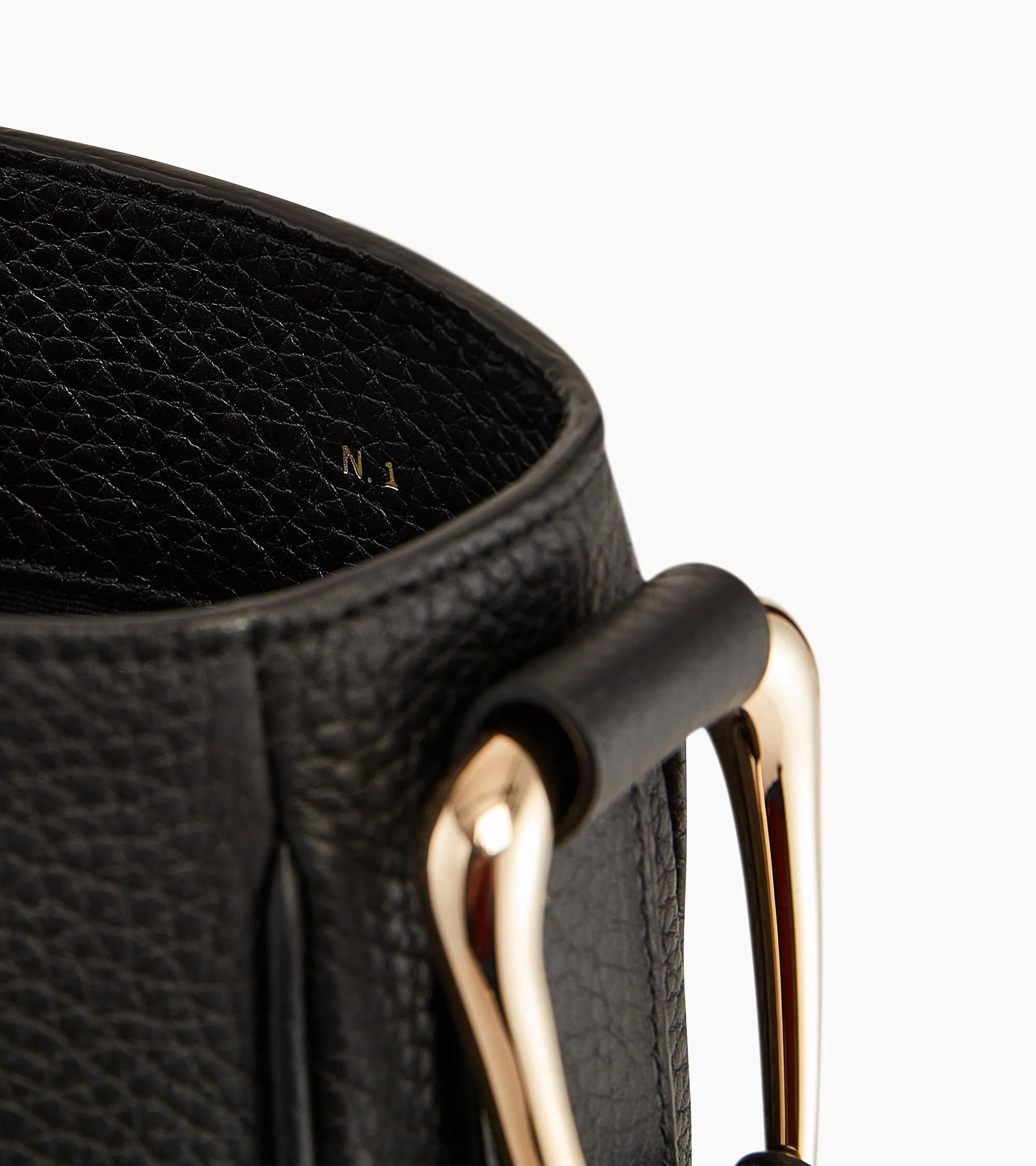 Large hobo bag Madeleine in grained calfskin leather sold by Le Tanneur product image thumbnail 4