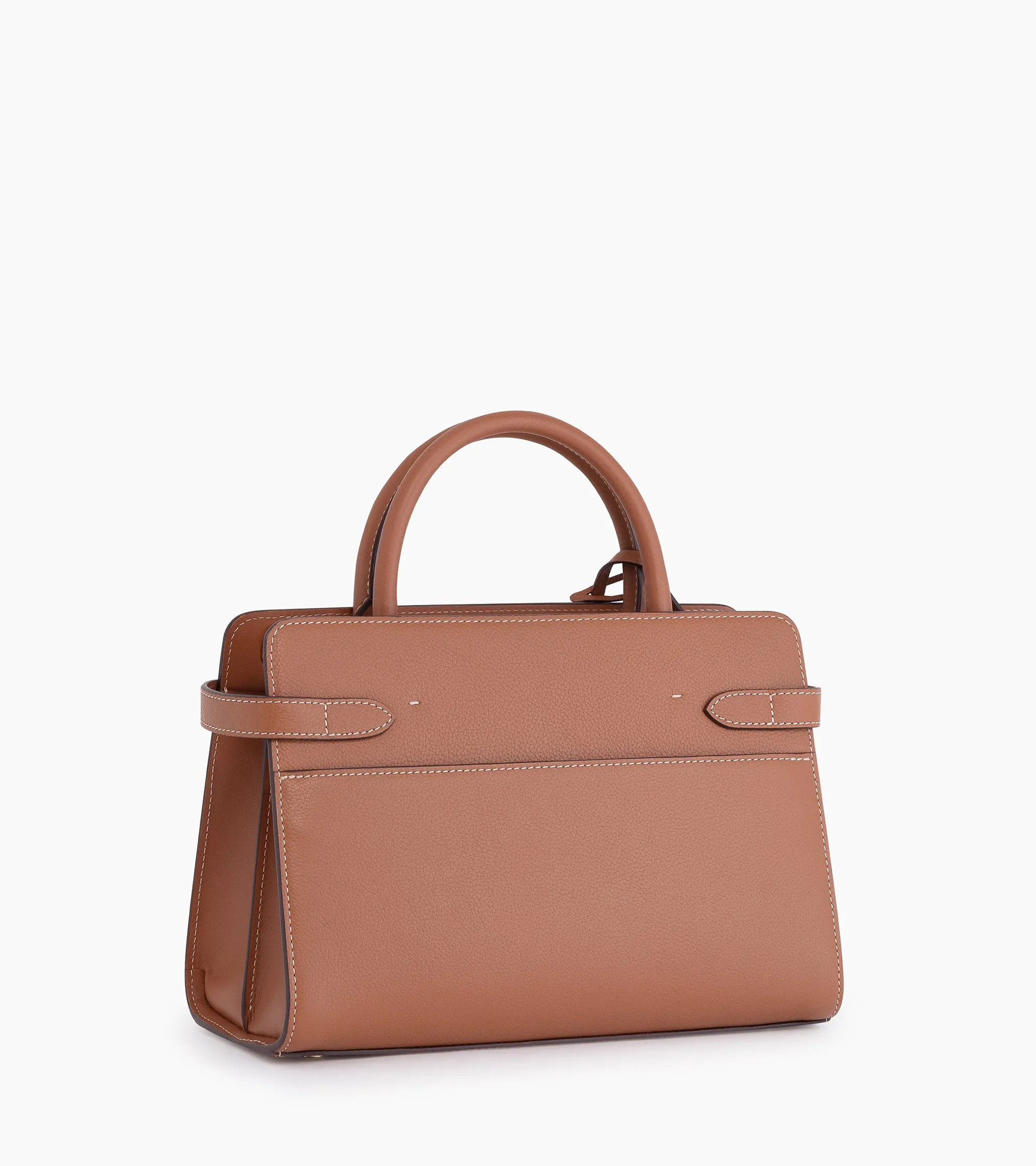 Emilie medium-sized handbag in grained leather sold by Le Tanneur product image thumbnail 4