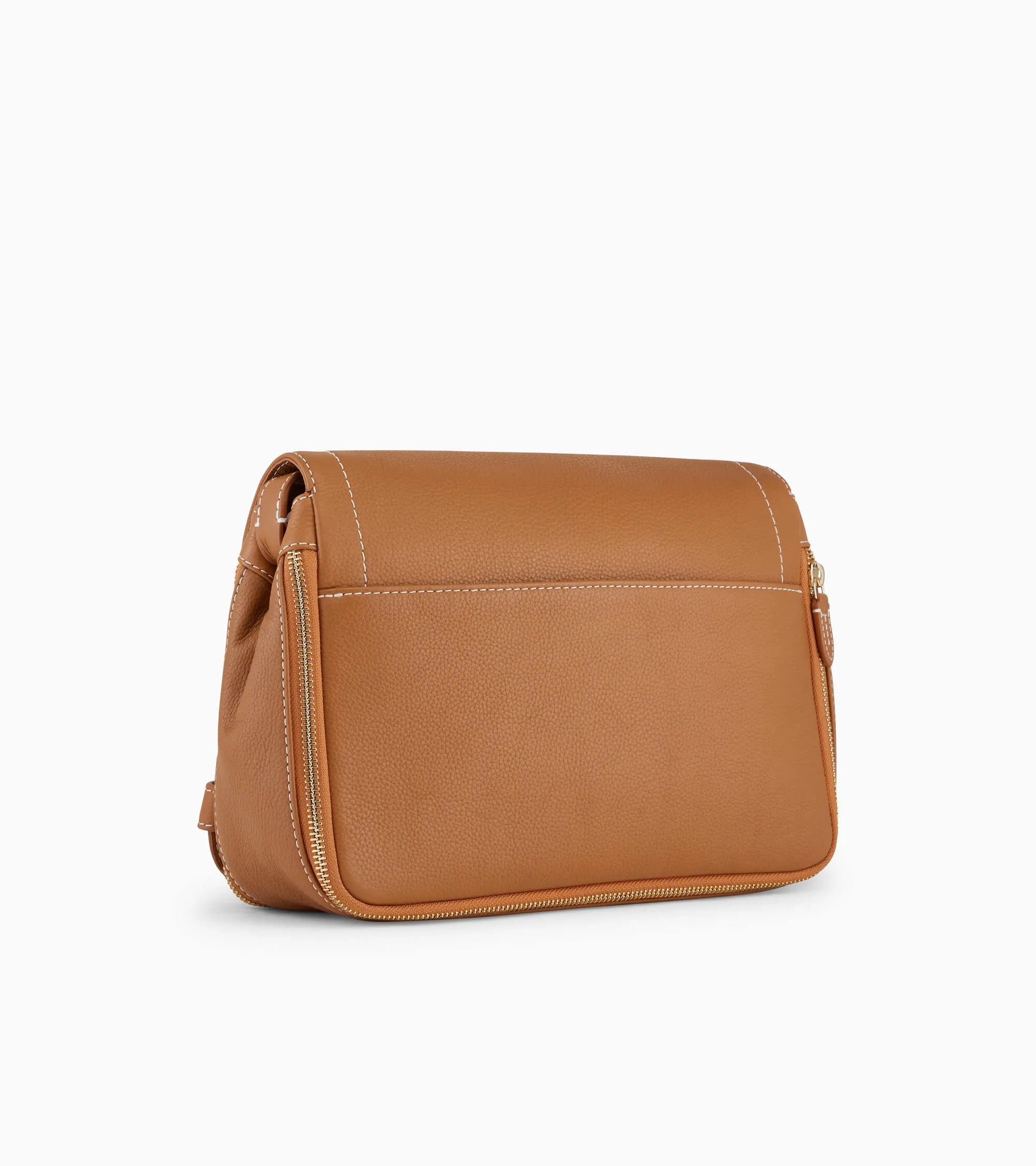 Simone medium-sized bag with crossbody strap in grained leather sold by Le Tanneur product image thumbnail 4