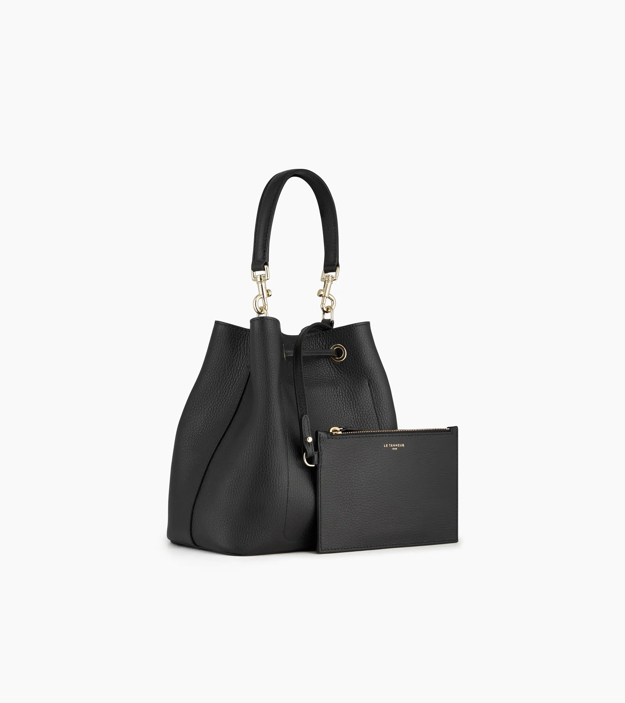 Louise bucket bag in grained leather sold by Le Tanneur product image thumbnail 5