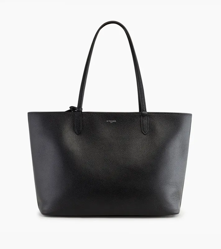 Louise large tote in grained leather sold by Le Tanneur
