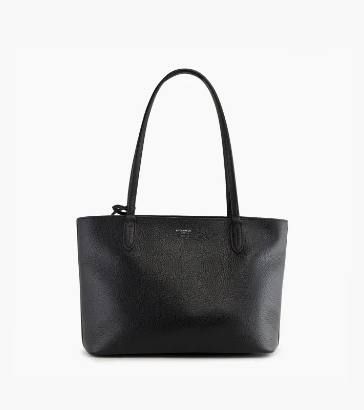 Louise small tote bag in grained leather sold by Le Tanneur