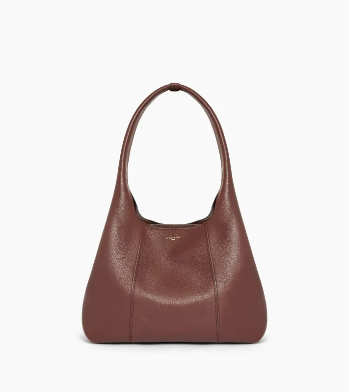 Juliette medium-sized shoulder bag in grained leather sold by Le Tanneur