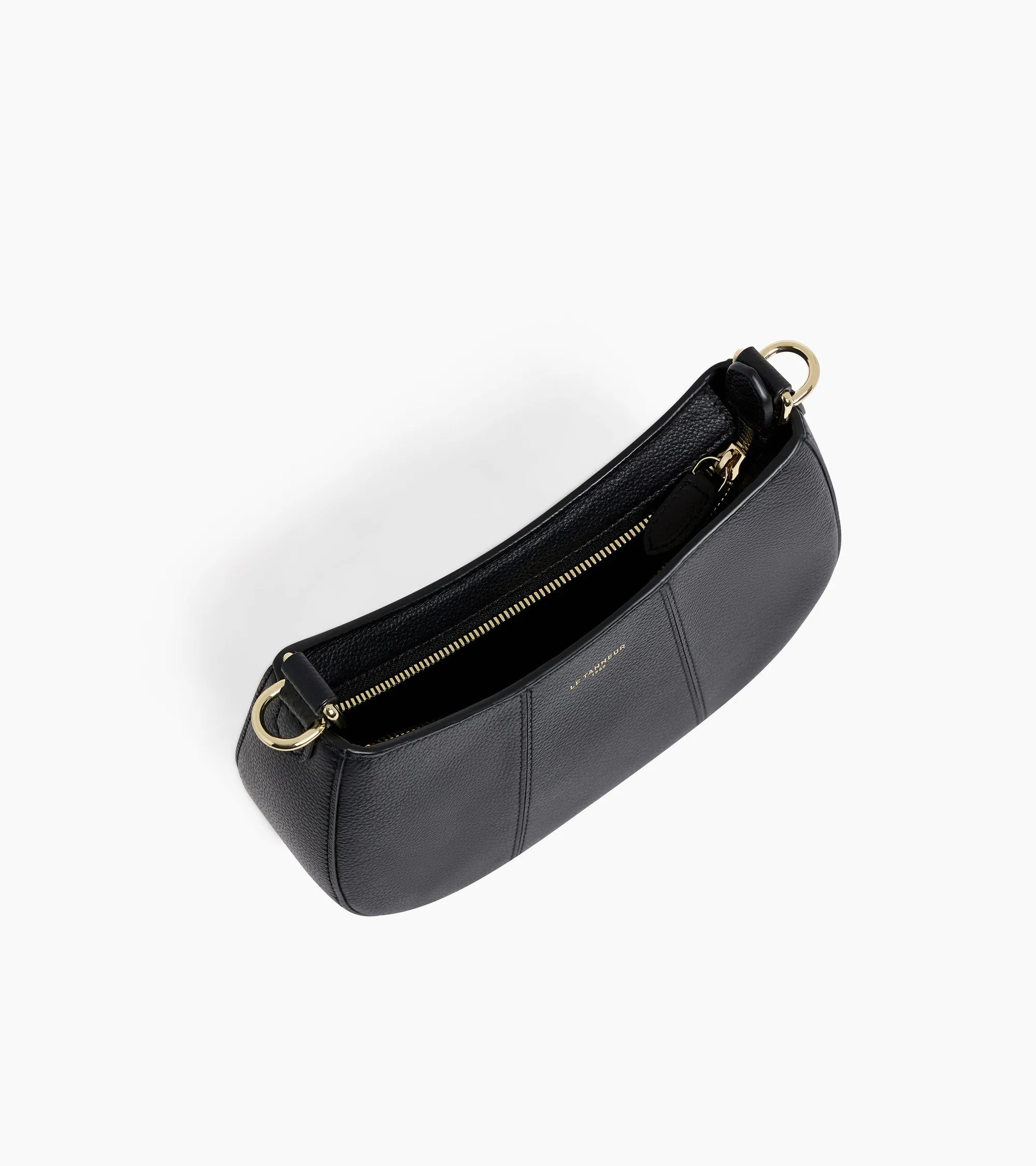 Juliette small half-moon bag in grained leather sold by Le Tanneur product image thumbnail 3