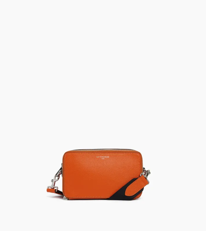 Emile small 2-compartment satchel in grained leather sold by Le Tanneur