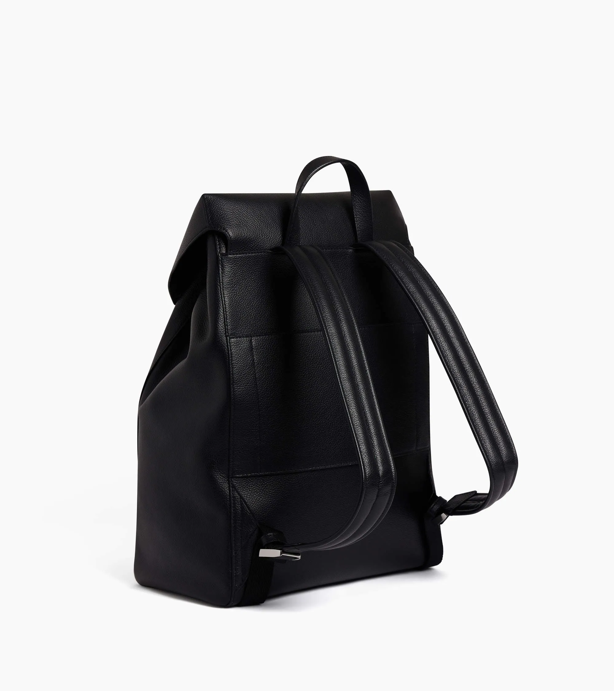 Emile backpack in grained leather with a flap sold by Le Tanneur product image thumbnail 5