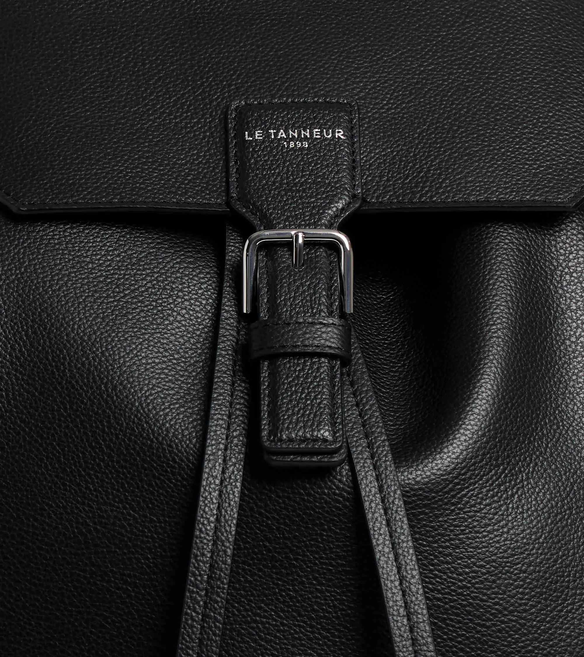 Emile backpack in grained leather with a flap sold by Le Tanneur product image thumbnail 3