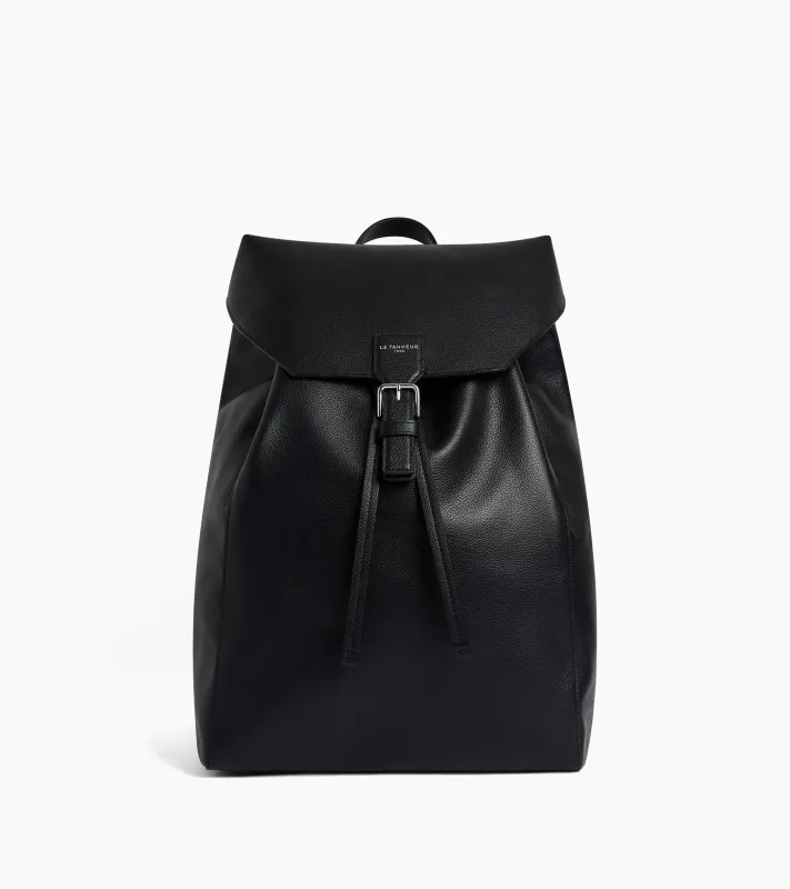 Emile backpack in grained leather with a flap sold by Le Tanneur