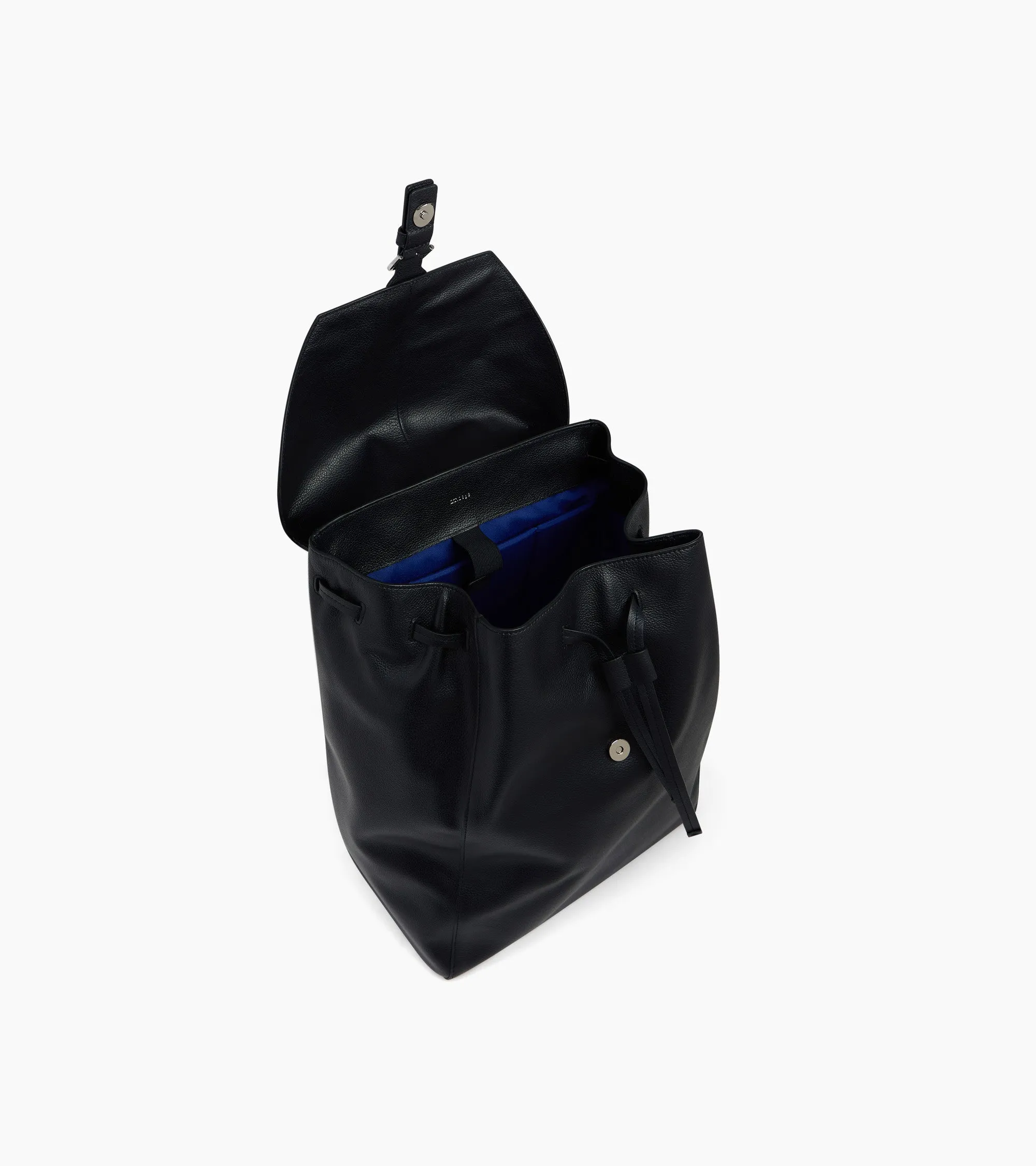 Emile backpack in grained leather with a flap sold by Le Tanneur product image thumbnail 4