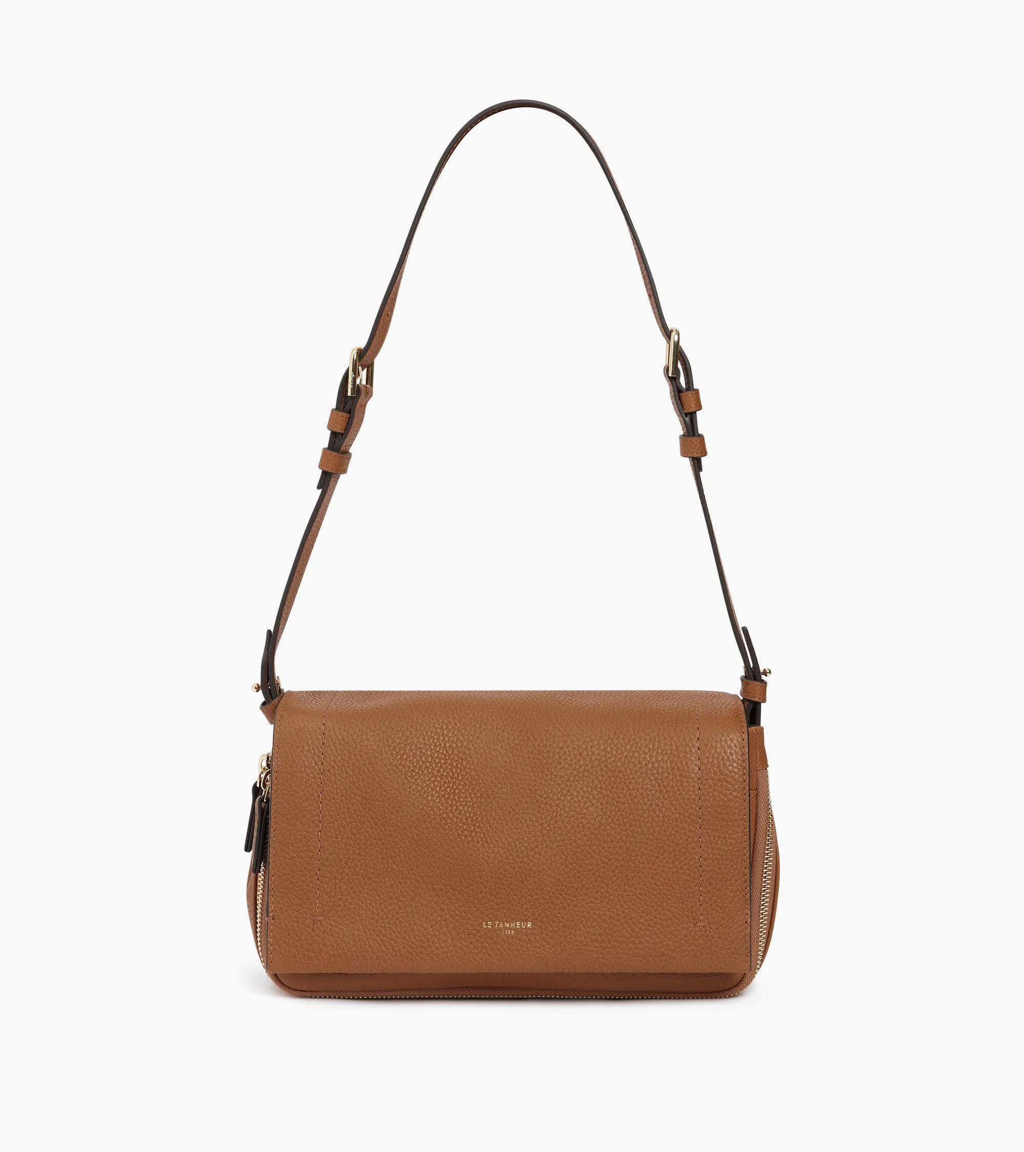 Aurore small shoulder bag in grained leather sold by Le Tanneur