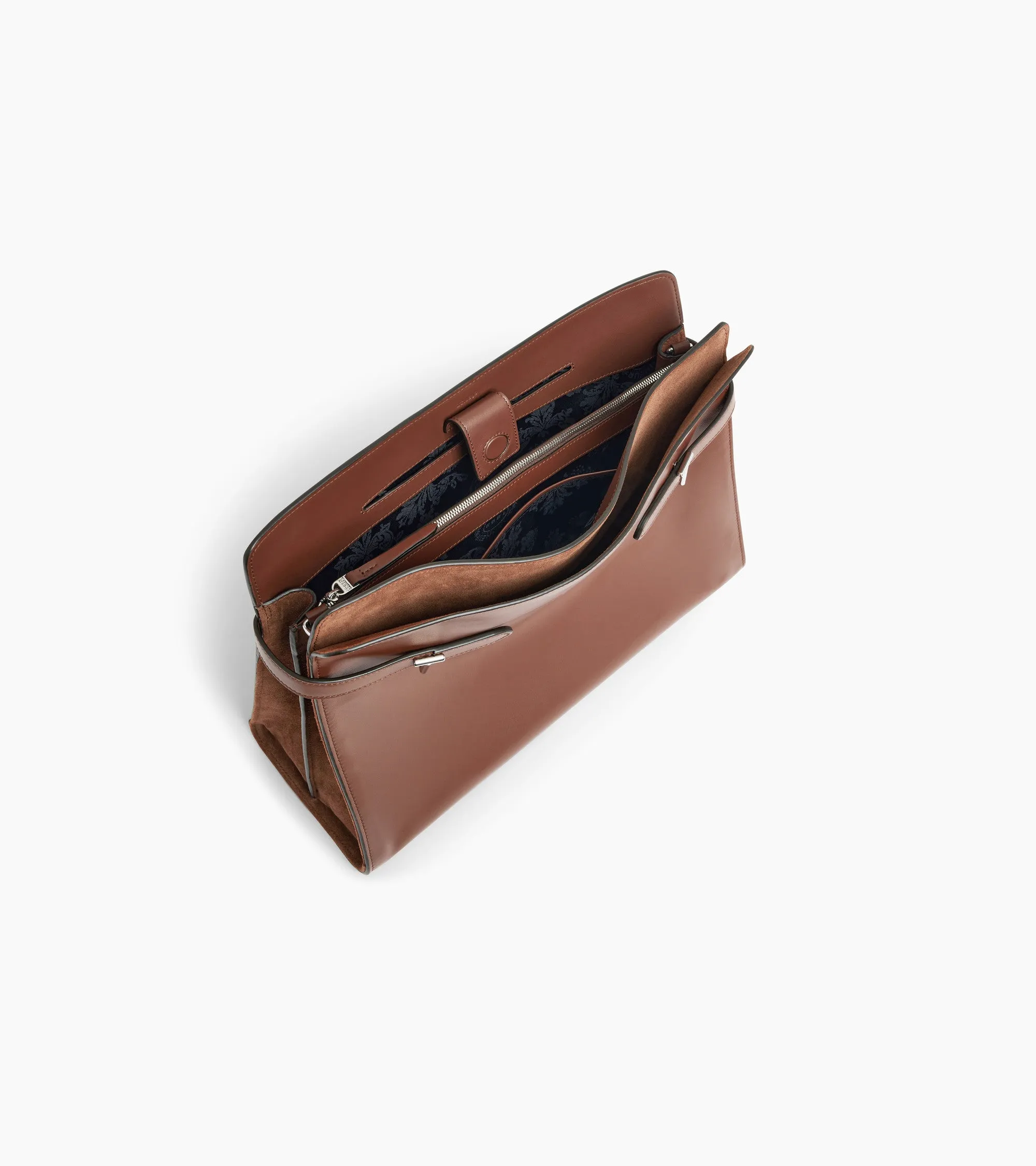 Emie maxi shoulder bag in smooth leather and nubuck sold by Le Tanneur product image thumbnail 4