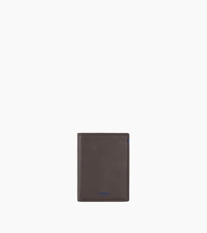 Martin small wallet in smooth leather made by Le Tanneur