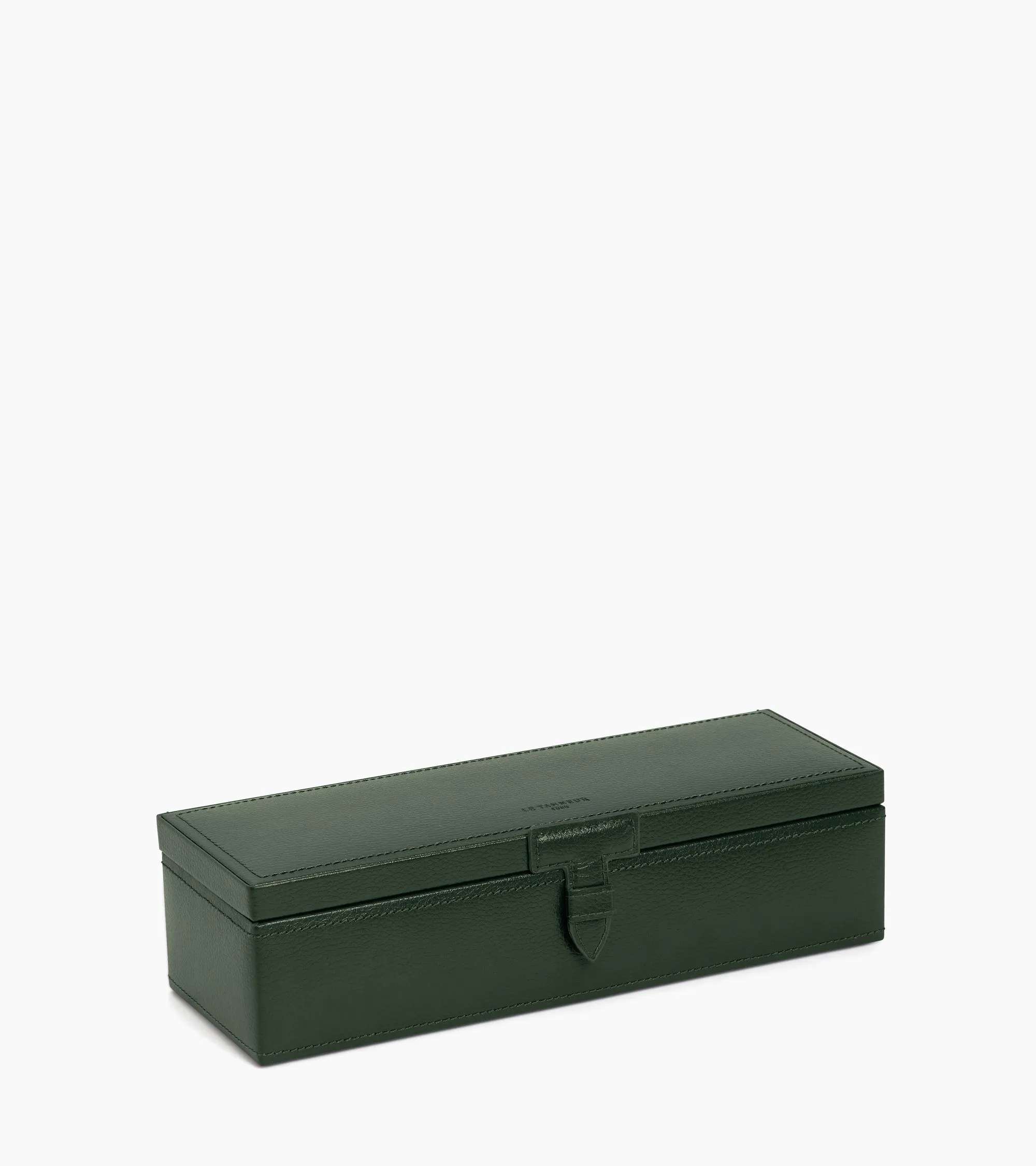 5 slot watch box in grained leather sold by Le Tanneur product image thumbnail 3