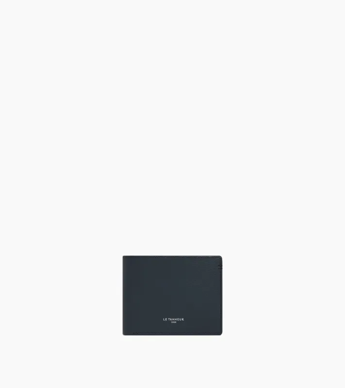 Lucien horizontal two-fold wallet in bonded leather made by Le Tanneur