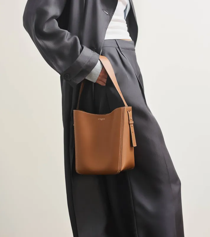 Céleste small smooth leather hobo bag made by Celeste