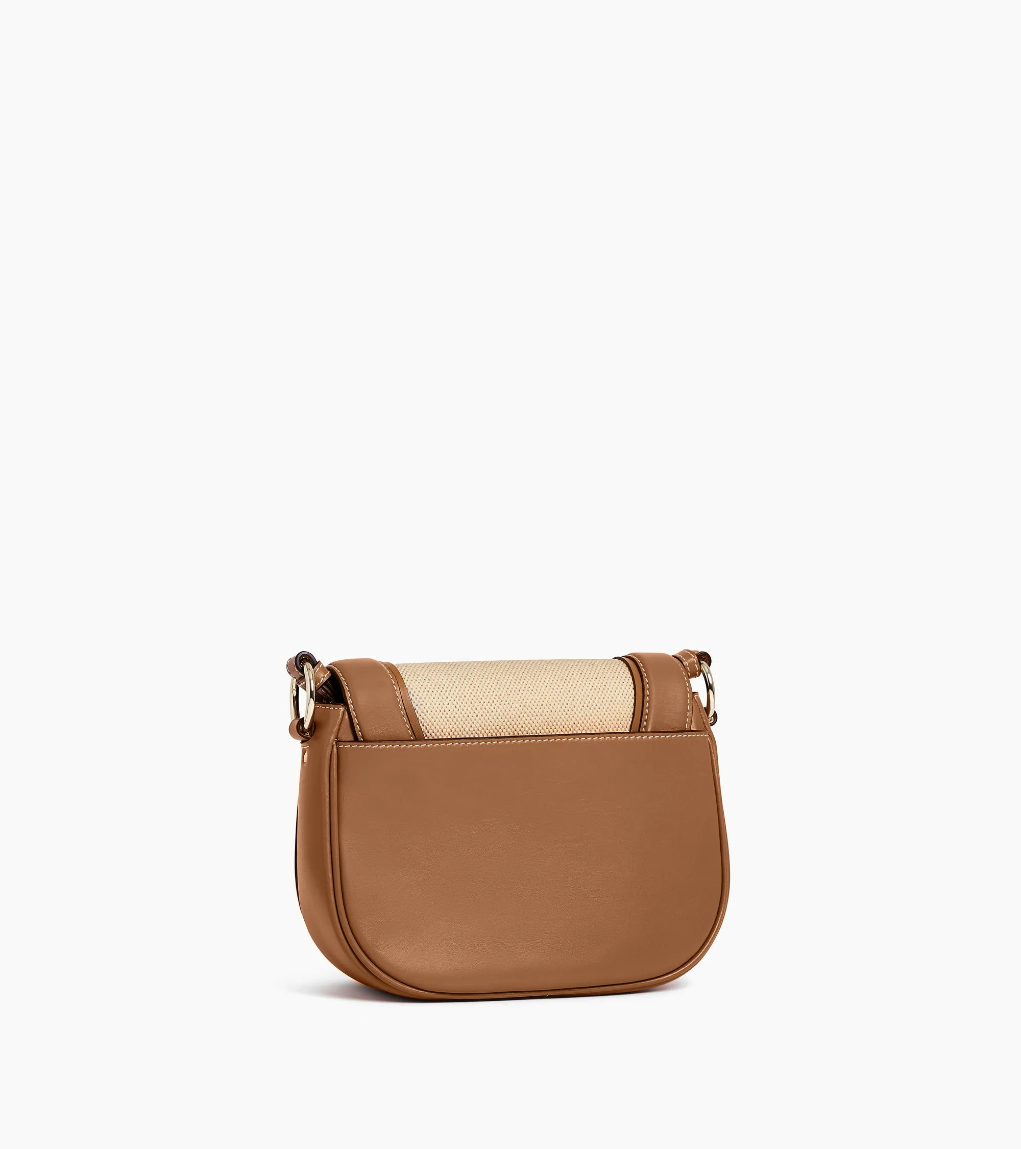 Ella medium shoulder bag in cotton canvas and smooth leather sold by Le Tanneur product image thumbnail 5
