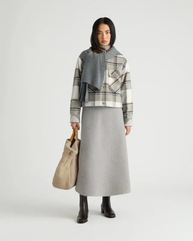 Neuville Plaid Cropped Jacket made by Kanuk