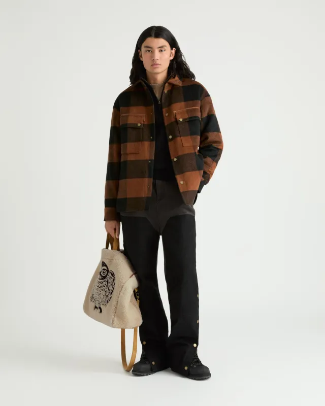 Bromont Buffalo Plaid Shacket made by Kanuk