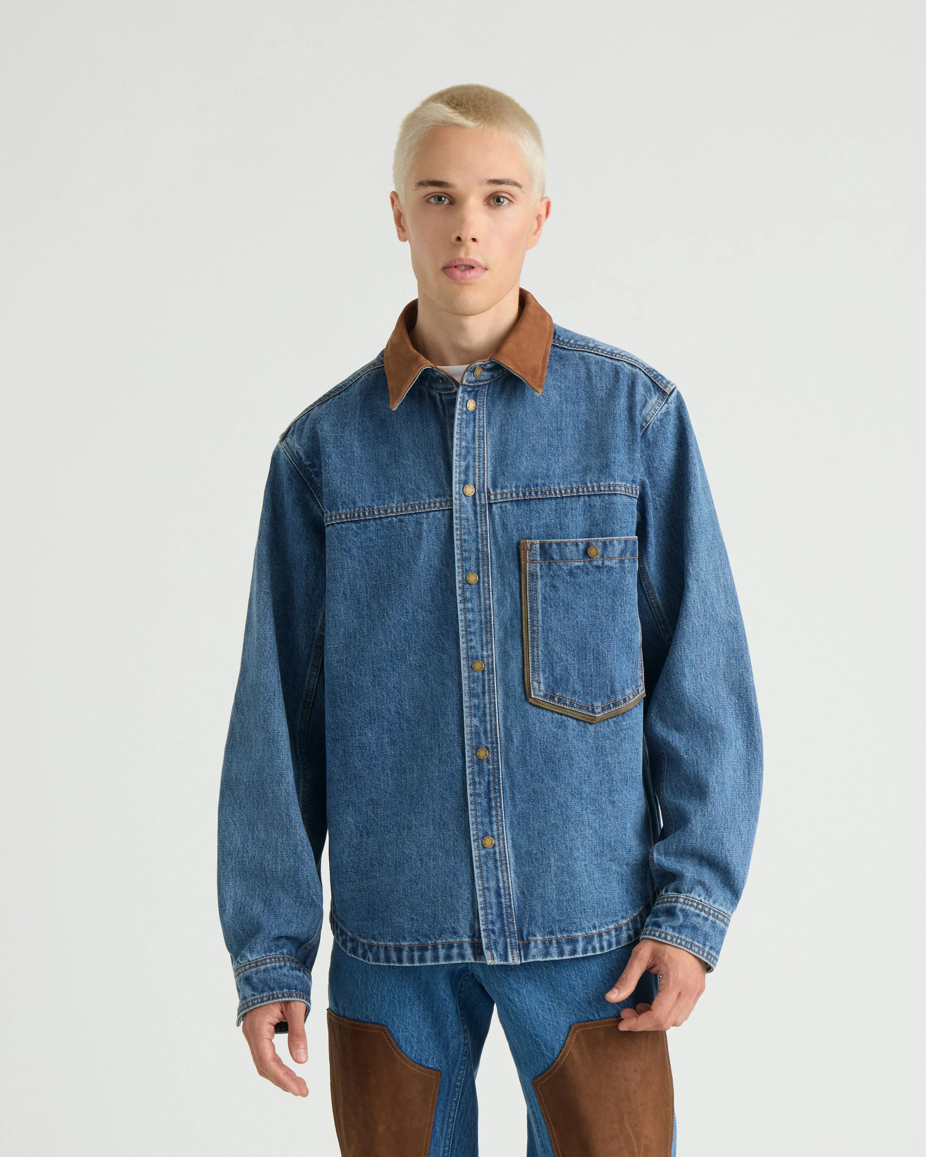 Brisebois Denim Overshirt sold by Kanuk