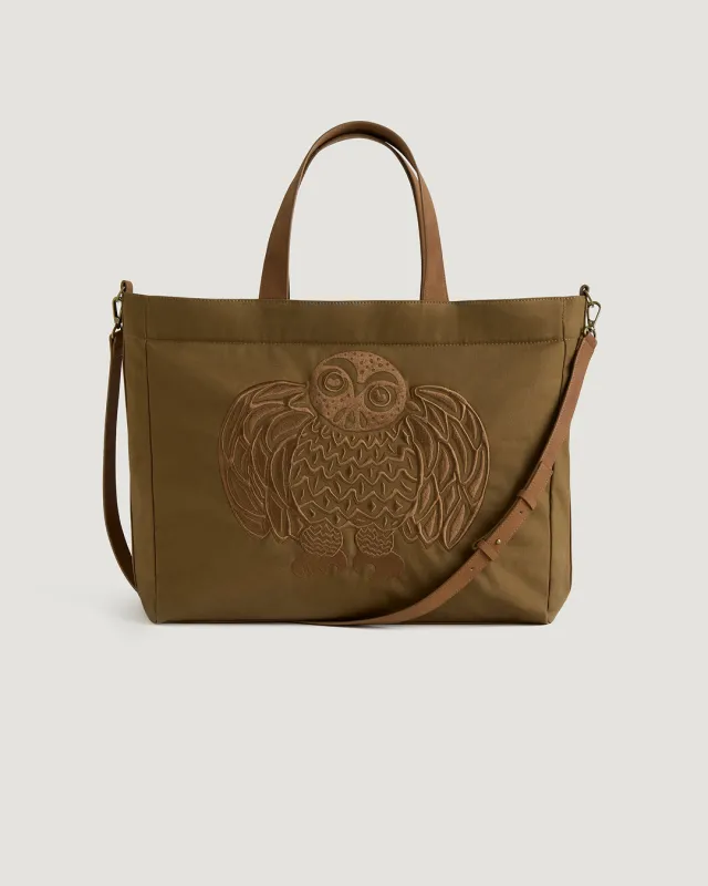 Canvas Kanuk Owl Tote made by Kanuk