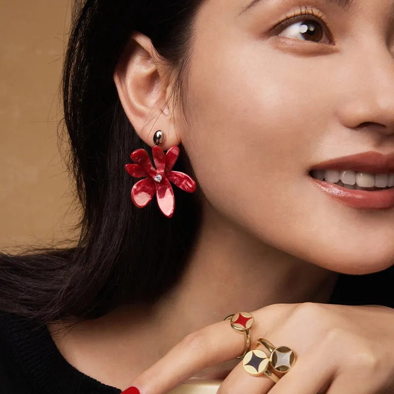 Iris Bloom Earrings sold by Hefang product image thumbnail 4