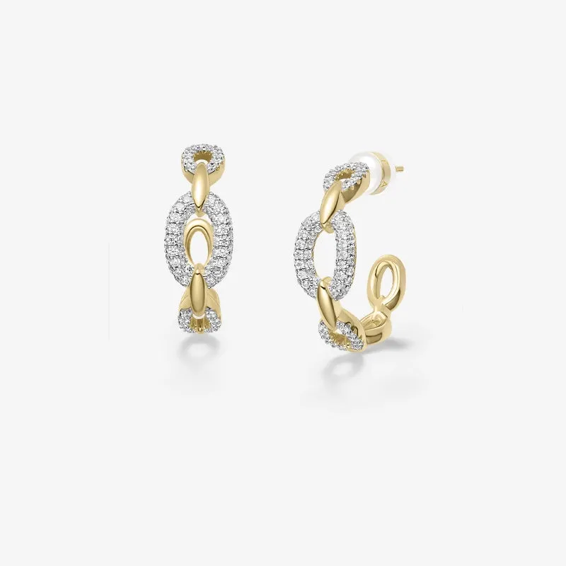 Chain Link Earrings sold by Hefang