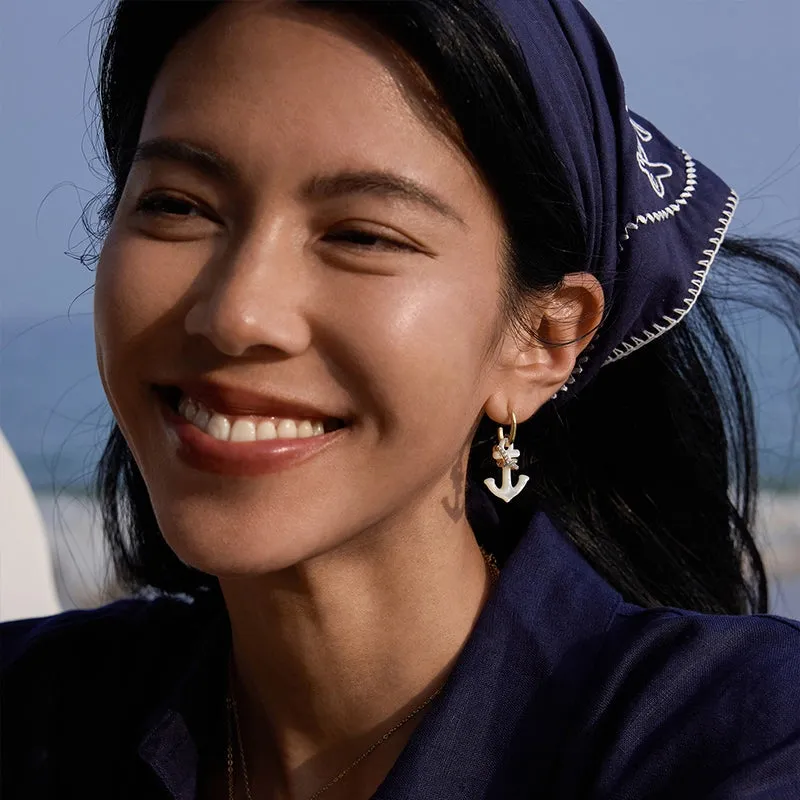 Sparkle Anchor Earrings sold by Hefang product image thumbnail 3