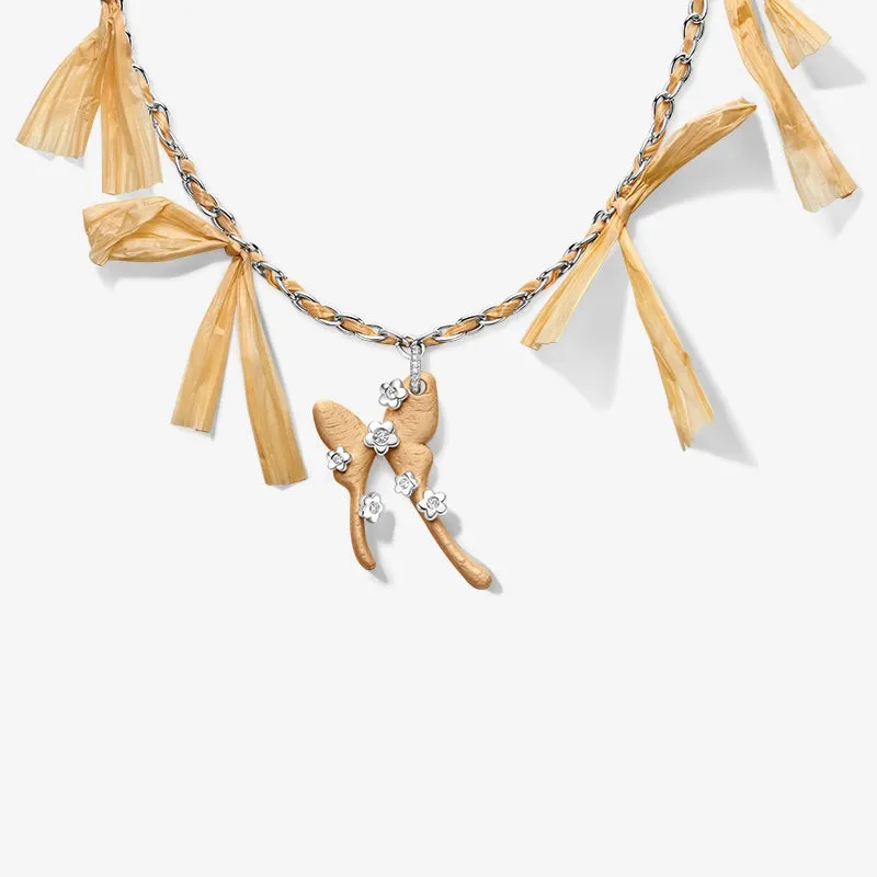 Ribbon Swallowtail Butterfly Necklace sold by Hefang