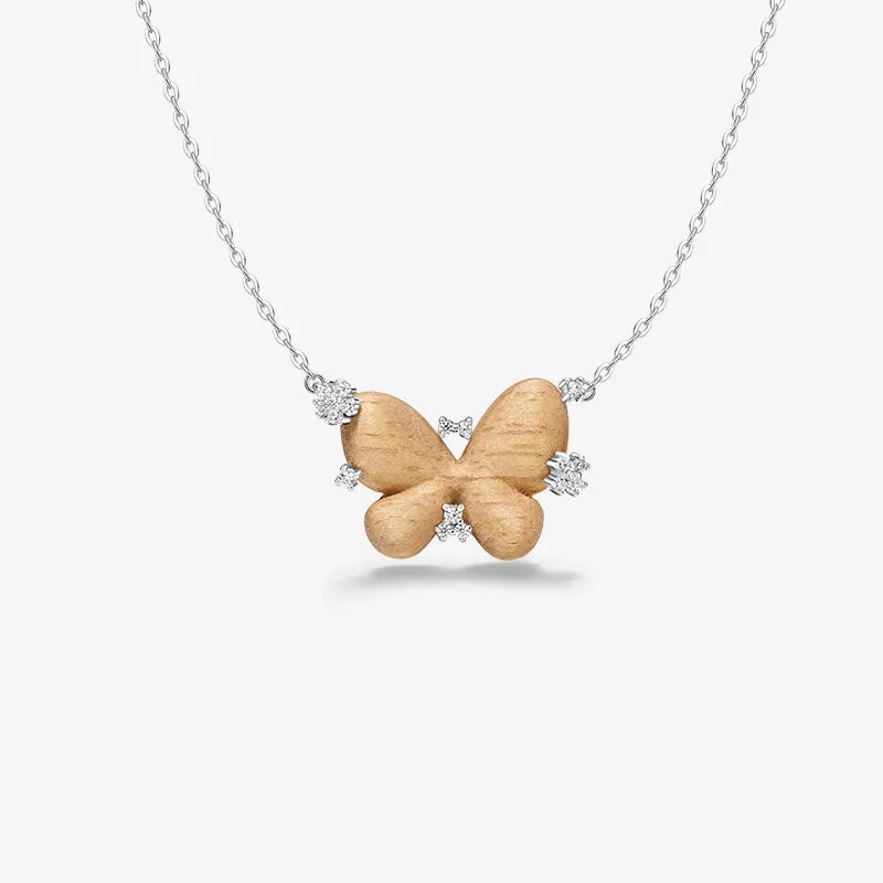 Starry Butterfly Necklace made by Hefang