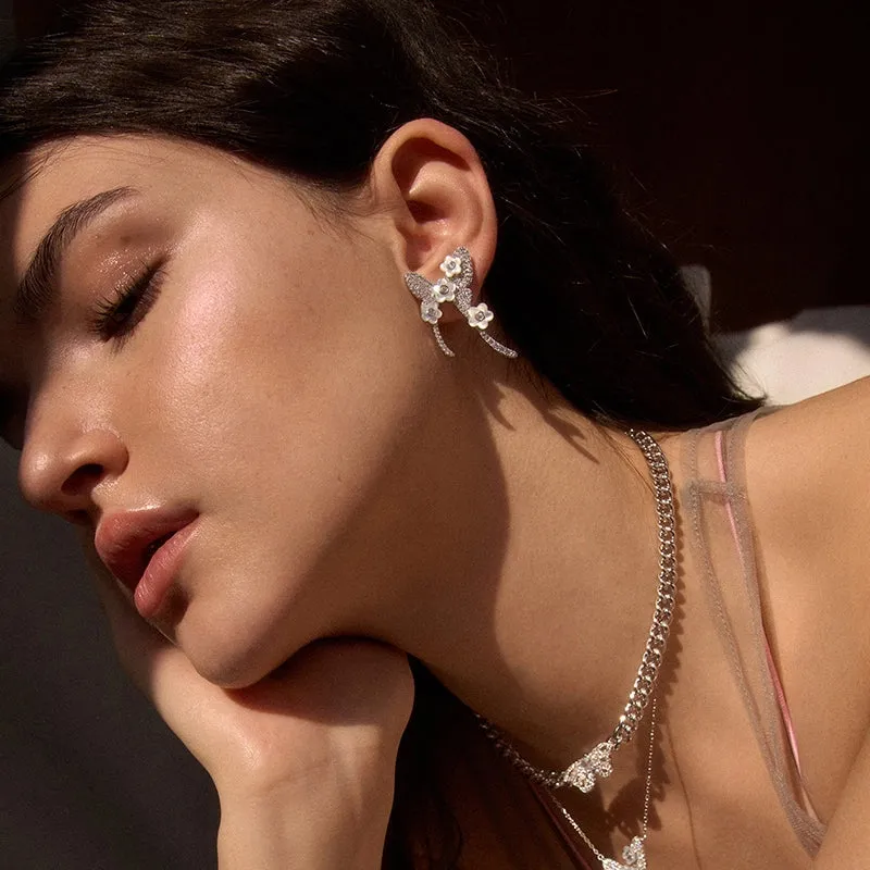 Pearl Butterfly Earrings sold by Hefang product image thumbnail 3