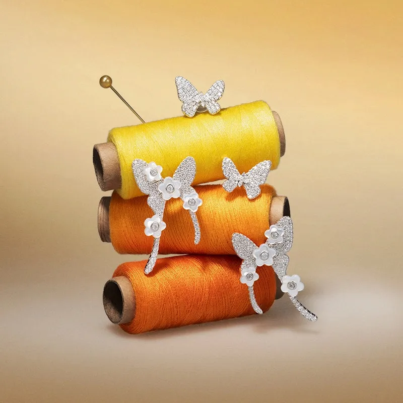 Pearl Butterfly Earrings sold by Hefang product image thumbnail 5