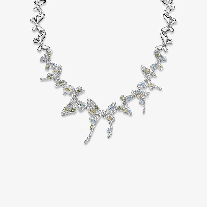 Butterfly Garden Necklace sold by Hefang
