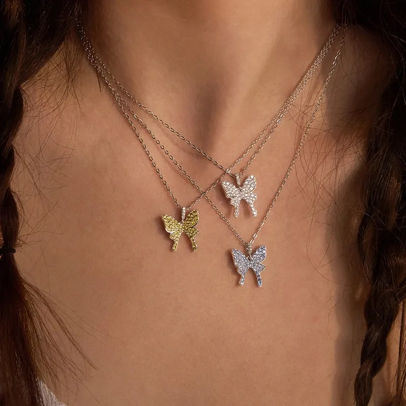 Shiny Butterfly Necklace sold by Hefang product image thumbnail 2