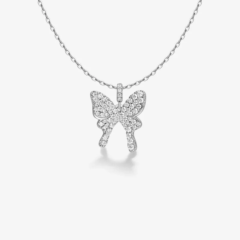 Shiny Butterfly Necklace sold by Hefang